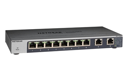 Attēls no Netgear GS110MX Unmanaged 10G Ethernet (100/1000/10000) Black