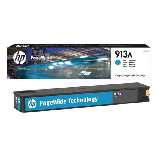 Изображение HP F6T77AE PageWide ink cartridge cyan No. 913 A