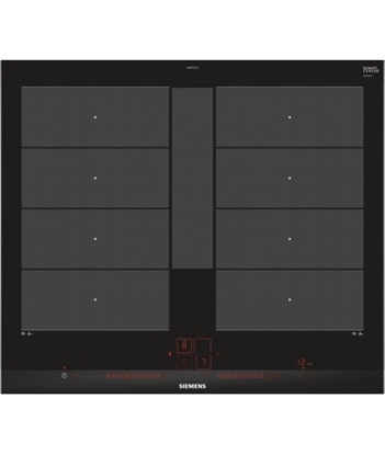 Attēls no Siemens EX675LYC1E hob Black, Stainless steel Built-in Zone induction hob 4 zone(s)