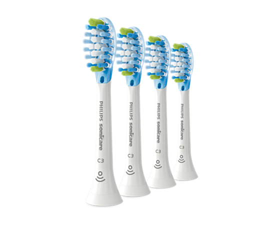 Изображение Sonicare C3 Premium Plaque Defence zobu  birstes uzgalis (4gab) (balts)