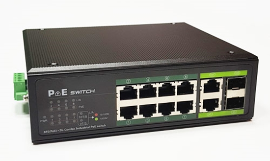 Picture of PoE switch 8ch 100Mbps +2G uplink 2 SFP