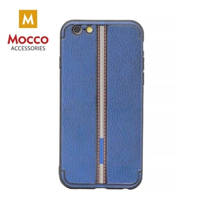 Attēls no Mocco Trendy Grid And Stripes Silicone Back Case for Apple iPhone X / XS Blue (Pattern 3)