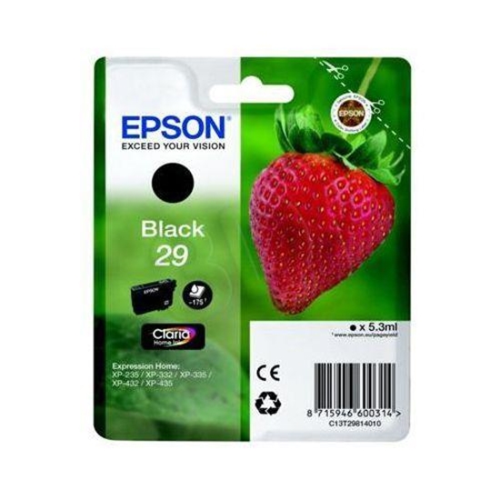 Picture of Epson ink cartridge black Claria Home 29            T 2981