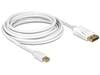 Picture of Delock Cable Mini Displayport 1.2 male  Displayport male 4K 1.0 m