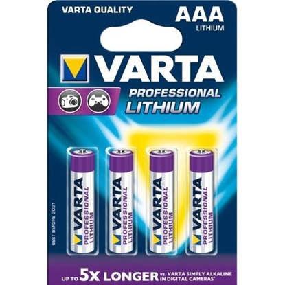 Picture of 10x4 Varta Ultra Lithium Micro AAA LR 03