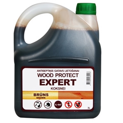 Attēls no Antiseptiķis WOOD PROTECT EXPERT  brūns 3l