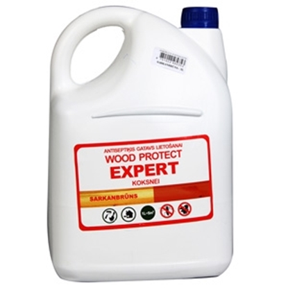 Attēls no Antiseptiķis WOOD PROTECT EXPERT  sarkanbrūns 5l