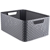 Picture of Kaste bez vāka Style Box Rattan L t.pelēka 43L