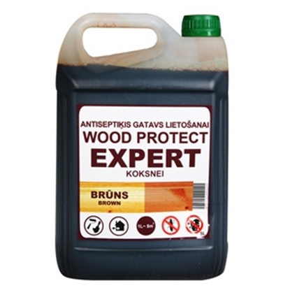 Attēls no Antiseptiķis WOOD PROTECT EXPERT brūns 5l