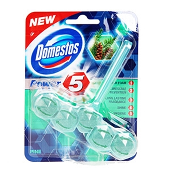 Изображение Tualetes bloks Domestos Power 5 Pine 55g