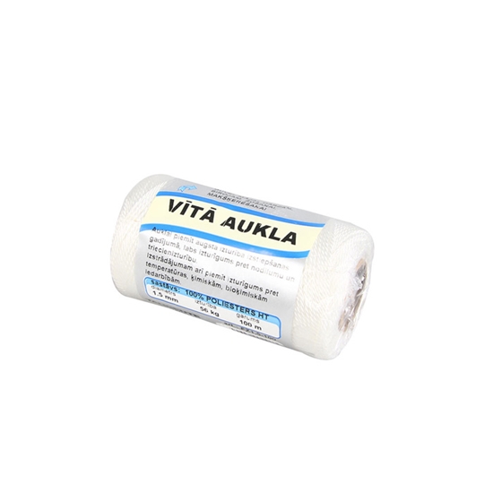 Picture of Aukla vīta PES HTd1.5mm 50m balta