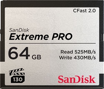 Изображение SanDisk CFAST 2.0 VPG130    64GB Extreme Pro     SDCFSP-064G-G46D