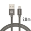 Изображение Swissten Textile Fast Charge 3A Lightning Data and Charging Cable 2m