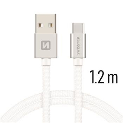 Picture of Swissten Textile Universal Quick Charge 3.1 USB-C Data and Charging Cable 1.2m