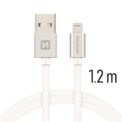 Изображение Swissten Textile Fast Charge 3A Lightning Data and Charging Cable 1.2m