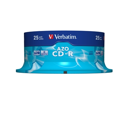 Изображение 1x25 Verbatim Data Life Plus CD-R 80, 52x Speed, cake box