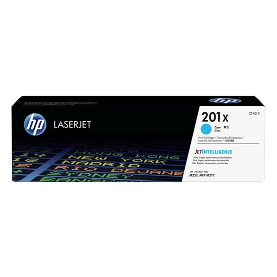 Picture of HP Toner CF 401 X cyan No. 201 X