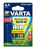 Изображение 1x2 Varta Rechargeable Accu AA Ready2Use NiMH 2100 mAh Mignon