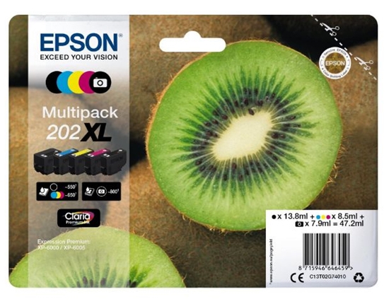 Изображение Epson Multipack Claria Premium T 202 XL BK/PB/C/M/Y      T 02G7