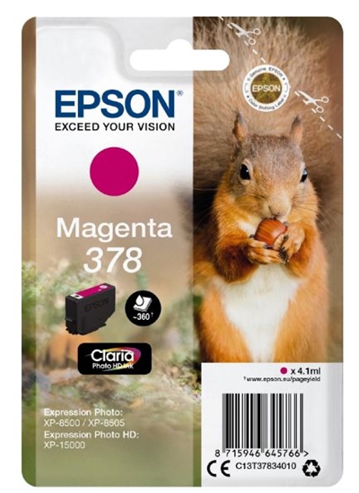 Picture of Epson ink cartridge magenta Claria Photo HD 378       T 3783