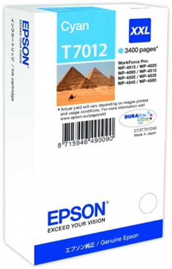 Picture of Epson ink cartridge XXL cyan T 701 WorkForce Pro       T 7012