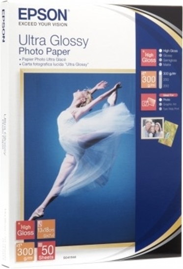 Изображение Epson Ultra Glossy Photo Paper - 10x15cm - 50 Sheets