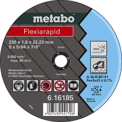 Attēls no Griezējdisks Flexiarapid Inox 230x1,9mm,,,,, Metabo