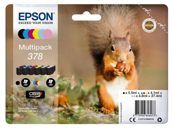 Изображение Epson Multipack Claria Photo HD T 378 (6 colors)          T 3788