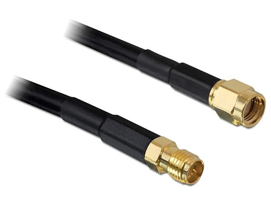 Picture of Delock Antenna Cable RP-SMA Plug  RP-SMA Jack CFD200 2 m Low Loss