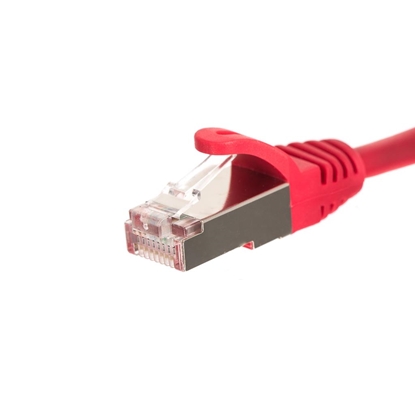 Picture of NetRack patchcord RJ45, kat. 5e FTP, 0.25m czerwony - BZPAT025FR
