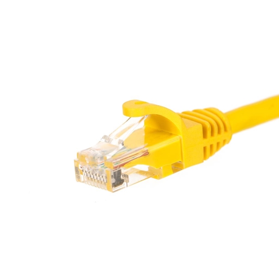 Picture of NetRack patchcord RJ45, kat. 6 UTP, 0.25m żółty - BZPAT0256Y