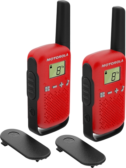 Picture of Motorola TALKABOUT T42 two-way radio 16 channels Black, Red