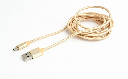 Изображение Kabel USB Gembird USB-A - microUSB 1.8 m Złoty (CCB-mUSB2B-AMBM-6-G)