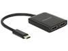 Изображение Delock USB Type-C™ Splitter (DP Alt Mode) > 2 x HDMI out 4K 30 Hz