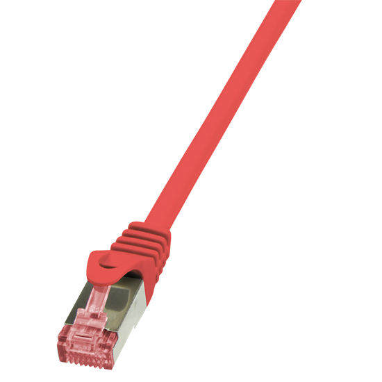 Picture of LogiLink Patchcord CAT6, S/FTP, PIMF, 0.25m, czerwony (CQ2014S)