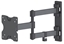 Attēls no Manhattan TV & Monitor Mount, Wall, Full Motion, 1 screen, Screen Sizes: 13-27", Black, VESA 75x75 to 100x100mm, 20kg, Tilt & Swivel with 3 Pivots, Lifetime Warranty