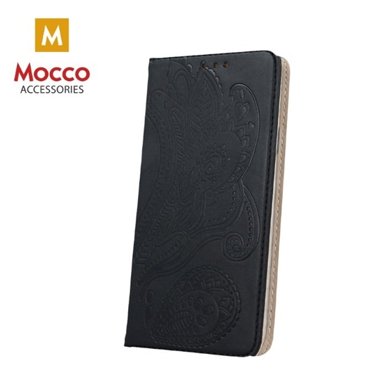 Picture of Mocco Stamp Plant Magnet Book Case For Apple iPhone 6 / 6S Black