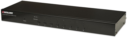 Изображение Intellinet 8-Port Rackmount KVM Switch, Combo USB + PS/2, On-Screen Display, Cables included (Euro 2-pin plug)