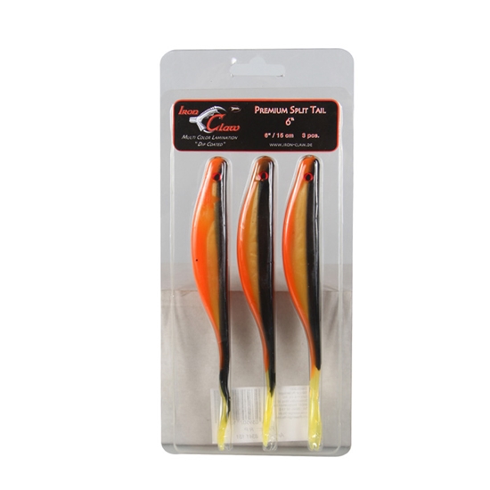 Изображение Gumijas zivis Iron Claw Premium Split tail