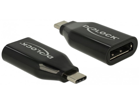 Picture of Delock Adapter USB Type-C™ male > Displayport female (DP Alt Mode) 4K 60 Hz