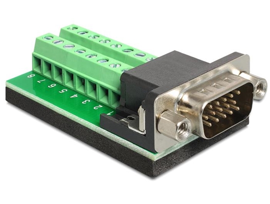 Picture of Delock Adapter VGA male  Terminal Block 16 pin