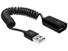 Picture of Delock Extension Cable USB 2.0-A male  female coiled cable