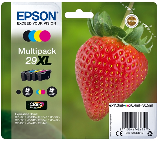 Изображение Epson Claria Home Multipack 29XL BK/C/M/Y                  T 2996