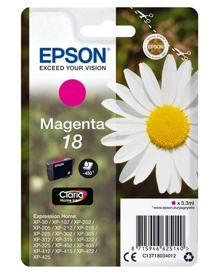 Picture of Epson ink cartridge magenta Claria Home T 180         T 1803