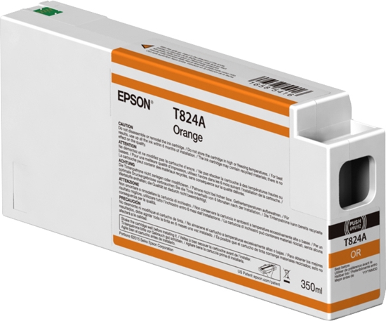 Picture of Epson Singlepack Orange T824A00 UltraChrome HDX 350ml