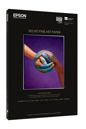 Picture of Epson Velvet Fine Art Paper A 3+ 20 Sheet, 260 g         S 041637