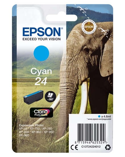 Picture of Epson ink cartridge cyan Claria Photo HD T 242     T 2422