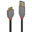 Picture of Lindy 3m USB 3.0 Type A to  Micro-B Cable, Anthra Line