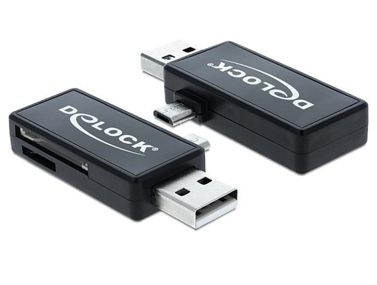 Изображение Delock Micro USB OTG Card Reader + USB A male