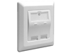 Picture of Delock Keystone Wall Outlet 2 Port